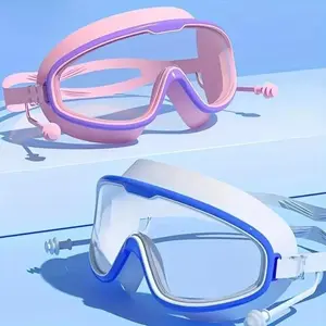 2026 New Ergonomic Swim Goggles, UV protection and anti-fog design. Fully waterproof with earplugs, skin-friendly for teens and adults, great for swimming and water sports.