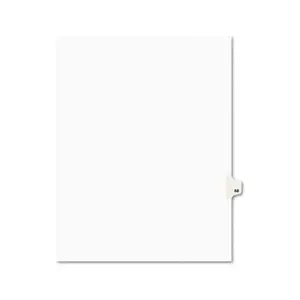 Avery 01068 Rip-Proof 1-Tab Laminated Dual-Sided Legal Side Tab Divider, 11x8.5 in Letter Size, White, Unpunched Binding Edge, Easy to Organize Information, 25/Pack