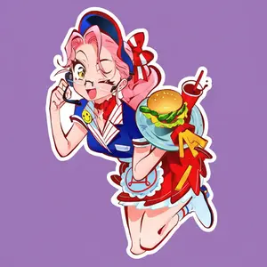 Mizi Alien Stage Neon Star Vibe Sticker – Vinyl Waterproof