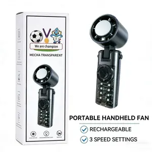 Special edition 2026 Refrigeration Handheld Turbo Fan, 3600mAh Battery Operated, Up to 4.5 Working Hours, 199-Level Stepless Control with Digital Display, 5-in-1 Handheld/Neck/Desktop Cooling Fan for Travel, Dorm & Office, Summer Gifts High Speed Fan Stro