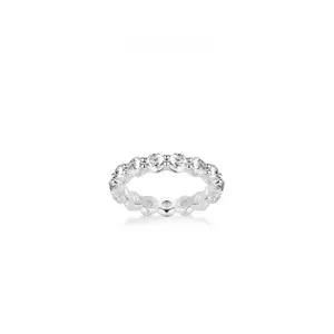 VAMERAY #32702 4 Carat Round Brilliant Prong-Set Eternity Ring
