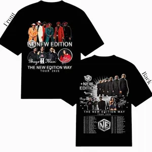 The New Edition Way Tour 2026 T-Shirt, Retro R&B Concert Tee with Front & Back Print, Unisex Vintage Music-Inspired Shirt for Men Women, Graphic Festival Outfit for Shows & Casual Wear 7