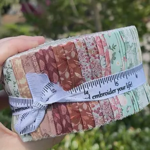 Newbrothread&Craftido-16 Options-100% Cotton Jelly Roll Fabric Precut Strips for Quilting, Crafting, and Sewing, 40 Strips 2.5" x 44" Assorted Bundles for Rug, Quilt Project, DIY Craft and Home Decor, TikTokShopDealsforYouDays, TikTokShopBackToSchool