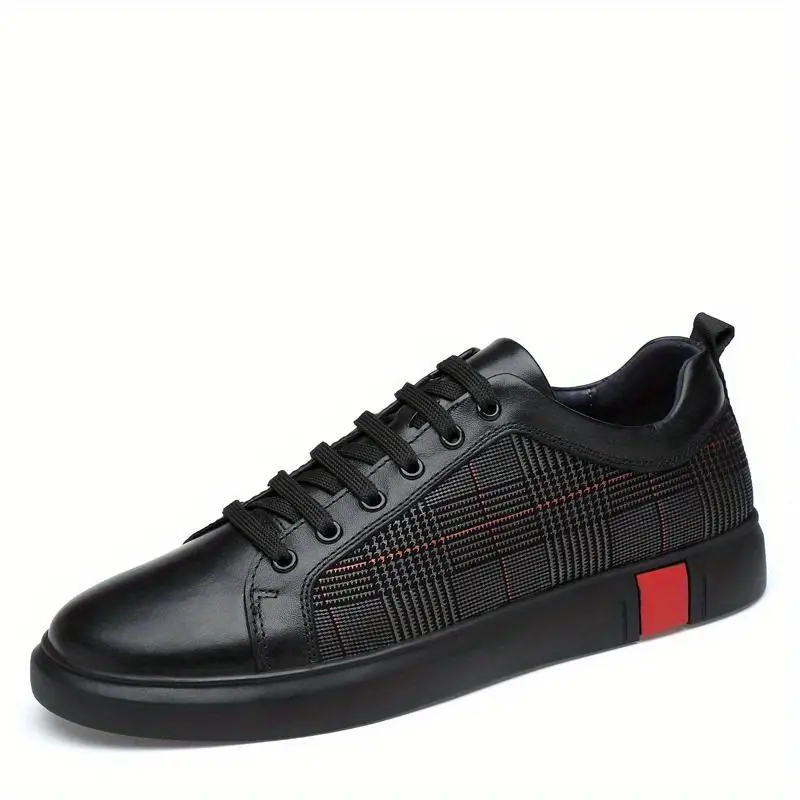 Men's Vintage Classic Low Top Solid Colour Skateboard Shoes, Comfy Non Slip Lace Up Sneakers For Men's Outdoor Activities