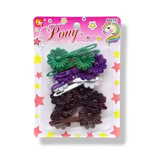 Pony Collections Hair Barrettes (Sunflower)