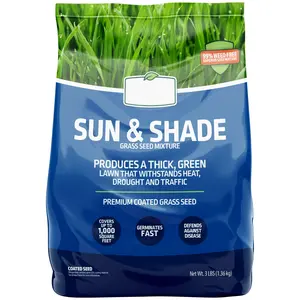 Sun & Shade Southern Grass Seed Mix - 3 lb. for Sun to Partial Shade