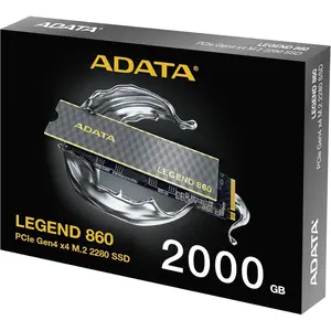 ADATA Legend 860 2TB PCIe R/W Speed up to 6,000/5,000 MB/s Gen4 x4 M.2 Solid State Drive (SLEG-860-2000GCS)