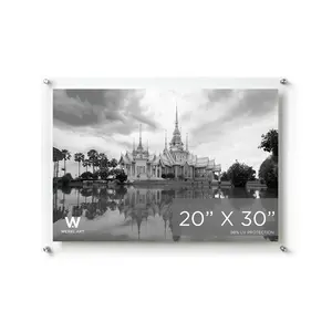 20x30" Modern UV-Grade Acrylic Floating Wall Frame
