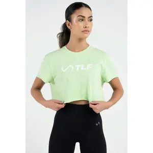 3-D Oversized Gym Crop Tee