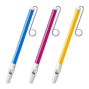 3Pcs Viral Slide Whistle Musical Toy - Funny Instrument for Kids & Adults - Perfect for Party Favors, Pranks & Nostalgic Fun - Vibrant Blue, Pink, Yellow