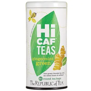 The Republic of Tea - HiCAF Gingermint Green Tea- 50 Tea Bags - High Caffeine Tea