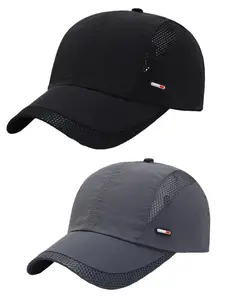Unisex 2 Pack Trucker Cap | Quick Dry Lightweight Adjustable Outdoor Trucker Style Hat Baseball Hat for Men Women
