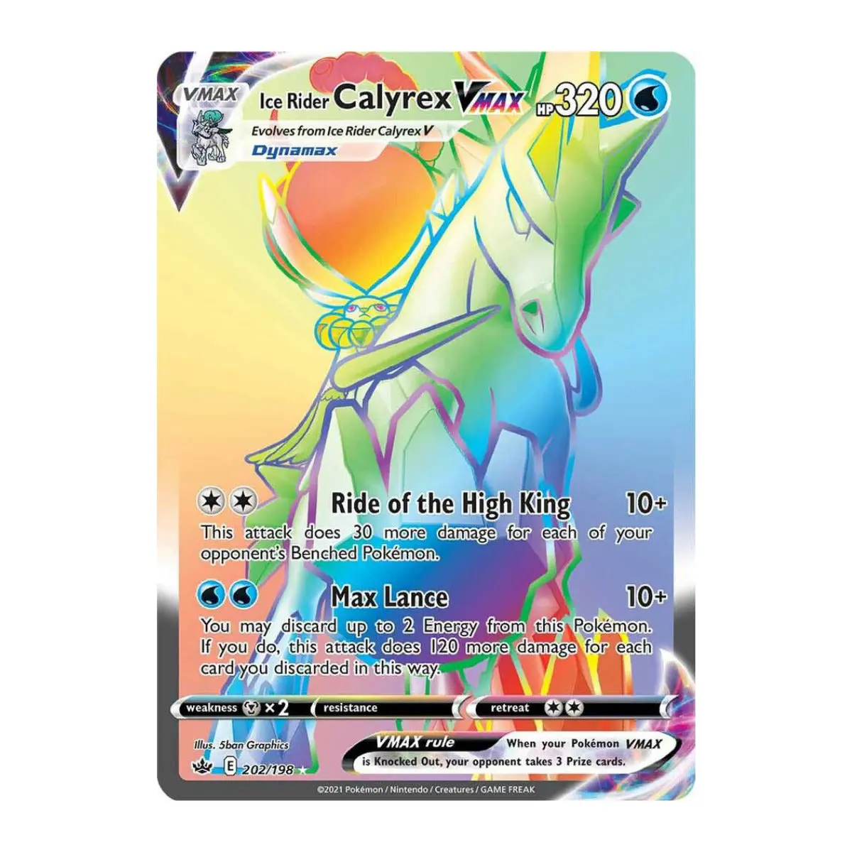 Ice Rider Calyrex VMAX (Secret) – 202/198