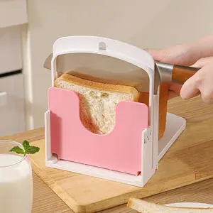 Bread Slicer Toast Mold Kitchen Tool, Bread Cutter Baking Machine Slicing Rack, Essential Bakery Equipment for Home Use