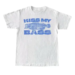 Gildan T Shirt, Kiss My Bass Vintage Style Fishing T-Shirt, Retro Fisher T Shirt, Relaxed Cotton Shirt, vintage graphic tee, funny t shirt, shirt for boyfriend