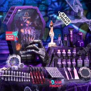 Beetles Halloween Special Edition Manicure Box, Press on Nail Gel Polish Trick or Treat,Fall Nail Halloween Nail Black Friday Winter Nail Christmas Gift