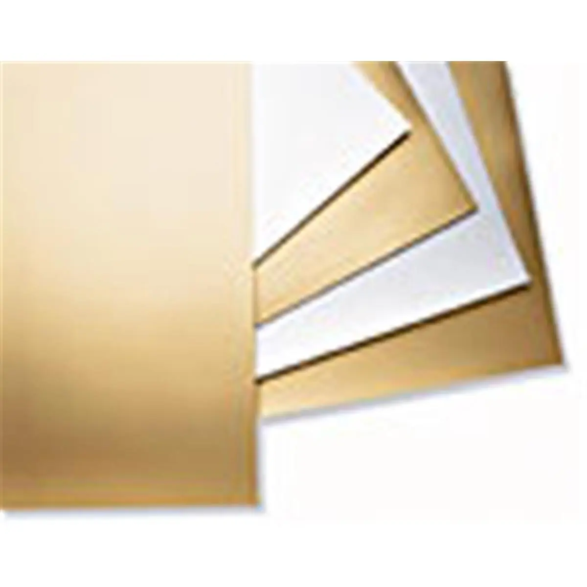 Pacon 4-Ply Gold Railroad Poster Board (Model PAC54981) - Ink Coated Recyclable Rigid Paper Office Stationery, Classroom Supplies for Cut-Out Projects, Enhances Creativity, Classroom Decor