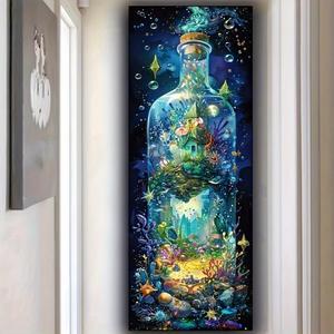 sea world pattern diy diamond arts colorful painting kit without frame, diy 5d diamond arts colorful painting kit, wall art decor for home living room bedroom