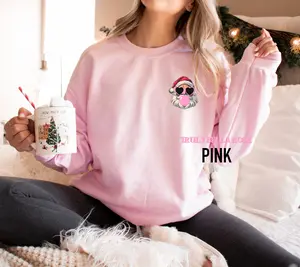 Santa bubble gum pocket sweatshirt