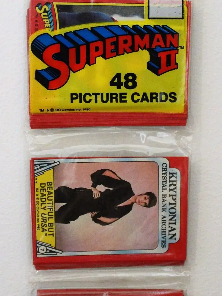 1980 Superman II Topps Rack Pack Trading Cards