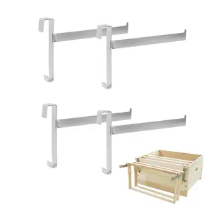 4Pcs Upgraded Beehive Frame Holder - Stainless Steel Beehive Frame Perch - 5 Full Frame Support Beekeeping Supplies Beehive Stand for Beekeeper Hive Tool