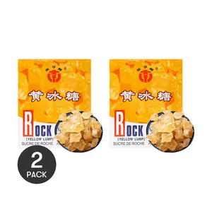 2 Pack SOUTH WORD BRAND Rock Sugar Cubes, 1lb (454g) Each - Pure, Natural Sweetener for Tea, Baking & Cooking