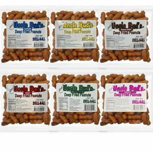 Uncle Bud's Deep Fried Peanuts - 6 Pack Sampler - Snack Protein