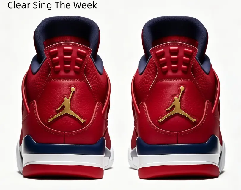 Classic Unisex Mid Top Street Basketball Shoes Red Navy And White Contrast Color Cushion Midsole Lace Up Fashion Sneakers Non Slip Footwear For Travel Streetwear Couple Matching