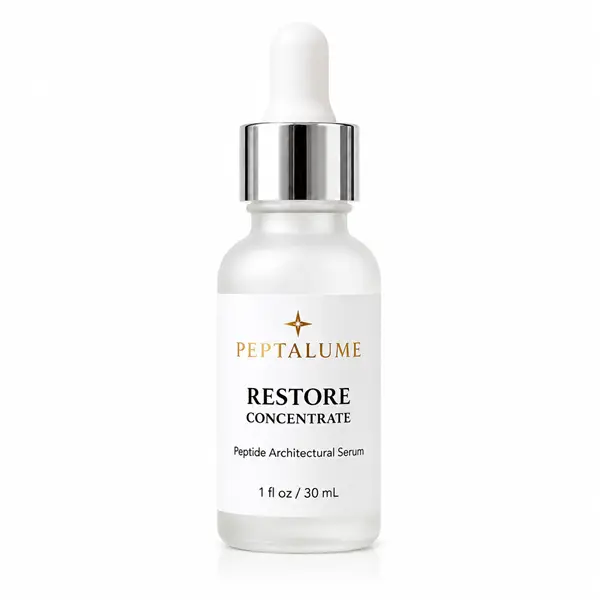 Peptalume Restore Concentrate Peptide Architectural Serum, Matrixyl + Argireline, Firming & Elasticity Support Skincare Serum, 0.5 fl oz/15 mL or 1 fl oz/30 mL