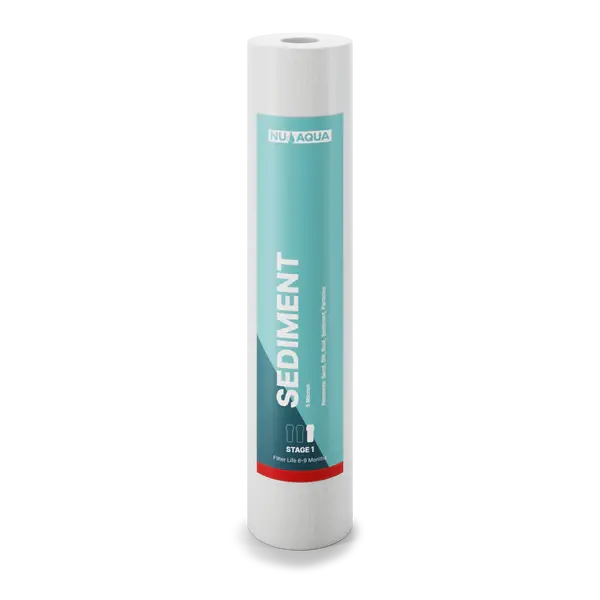 NU Aqua 4.5" x 20" Whole House Sediment Filter - 5 Micron Premium PP Big Blue Replacement