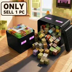 New Magnetic Blocks - 200pcs Magnets Building Block Sets Magnetic Building Blocks Random Block Storage Box Mini Educational Toys For Boys 4-12Years Boys Girls Christmas Birthday Gift Creative Magnetic Blocks