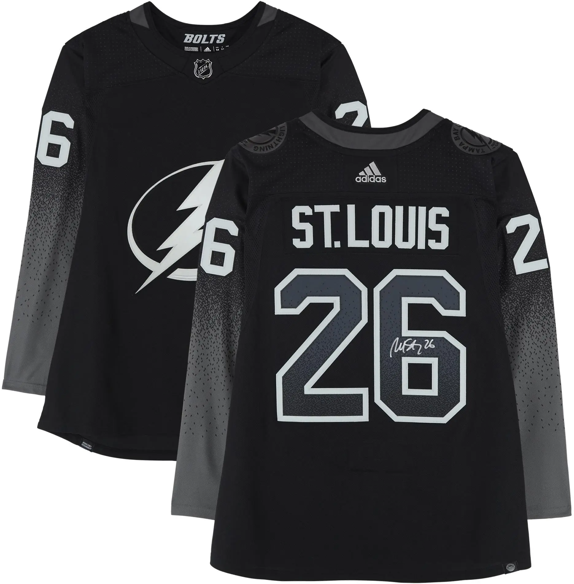 Martin St. Louis Tampa Bay Lightning Autographed Black Alternate Adidas Jersey - Fanatics Authentic Certified