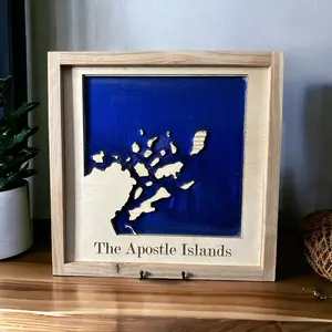 Apostle Islands epoxy wall Art