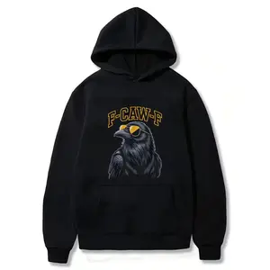 F-Caw-F Animals FcawF Gothic Birds Animal Humor Funny Crow Hoodie