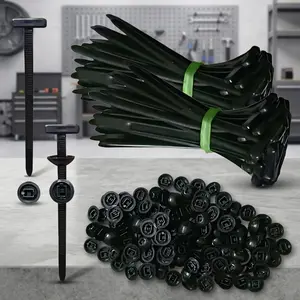 Premium Heavy Duty PA66 Nylon Cable Tie Kit, 50kg Tensile Strength, Windproof Anti-Corrosion, -40°C to 130°C Resistant, 100Pcs Durable Zip Ties for Car Home Industrial Cable Management