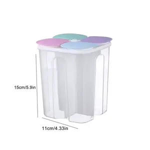 1.5L/2.3L Kitchen Storage Box - Sealed Moisture-Proof Food Storage Containers for Grains with Lid - Keep Your Kitchen Fresh and Organized NONE