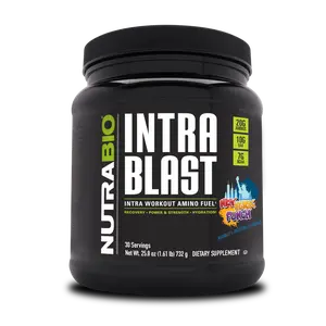 NutraBio Intra Blast Intra Workout | EAAs + BCAAs + Electrolytes | Hydration, Muscle Strength, Recovery | 30 Servings