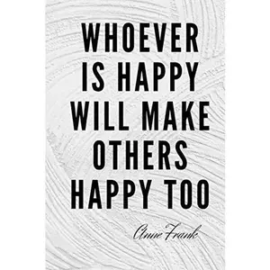 USED-Whoever Is Happy Will Make Others Happy Too: Inspirational Notebook, Journal, Diary (110 Pages, Blank, 6 x 9) (Paperback)