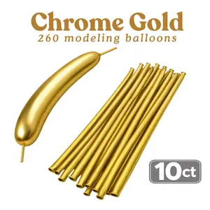 Chrome Gold 260 Modeling Balloons Chrome Gold 260 Modeling Balloons