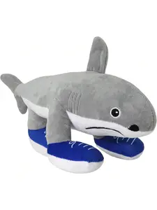 Plush Shark Toy with Sneakers – Soft Stuffed Animal for Kids, Boys & Girls, Cuddly Sea Creature Plushie, Birthday & Holiday Gift