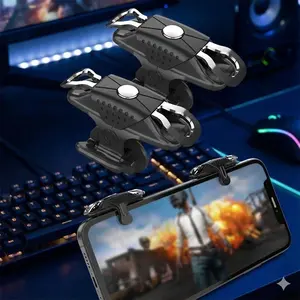 L1R1 Mobile Gaming Triggers Pack - High Sensitivity Buttons for Apple & Android. Improve Aim, Auto-Fire & Reaction Speed. Ergonomic Design for Enhanced Shooting Control. Gaming Accessories