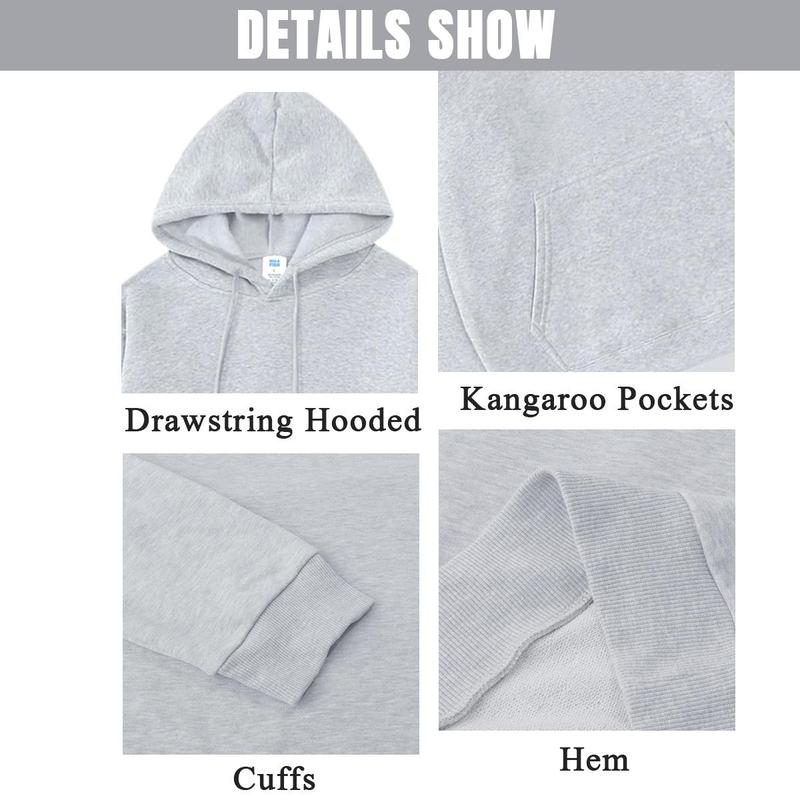 Sunland Heavyweight Lavender Hoodie – Unisex Cotton Blend Sweatshirt with Thick Fabric, Drawcord Hood & Pouch Pocket