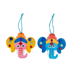 Diwali Elephant Ornament Craft Kit - Makes 12