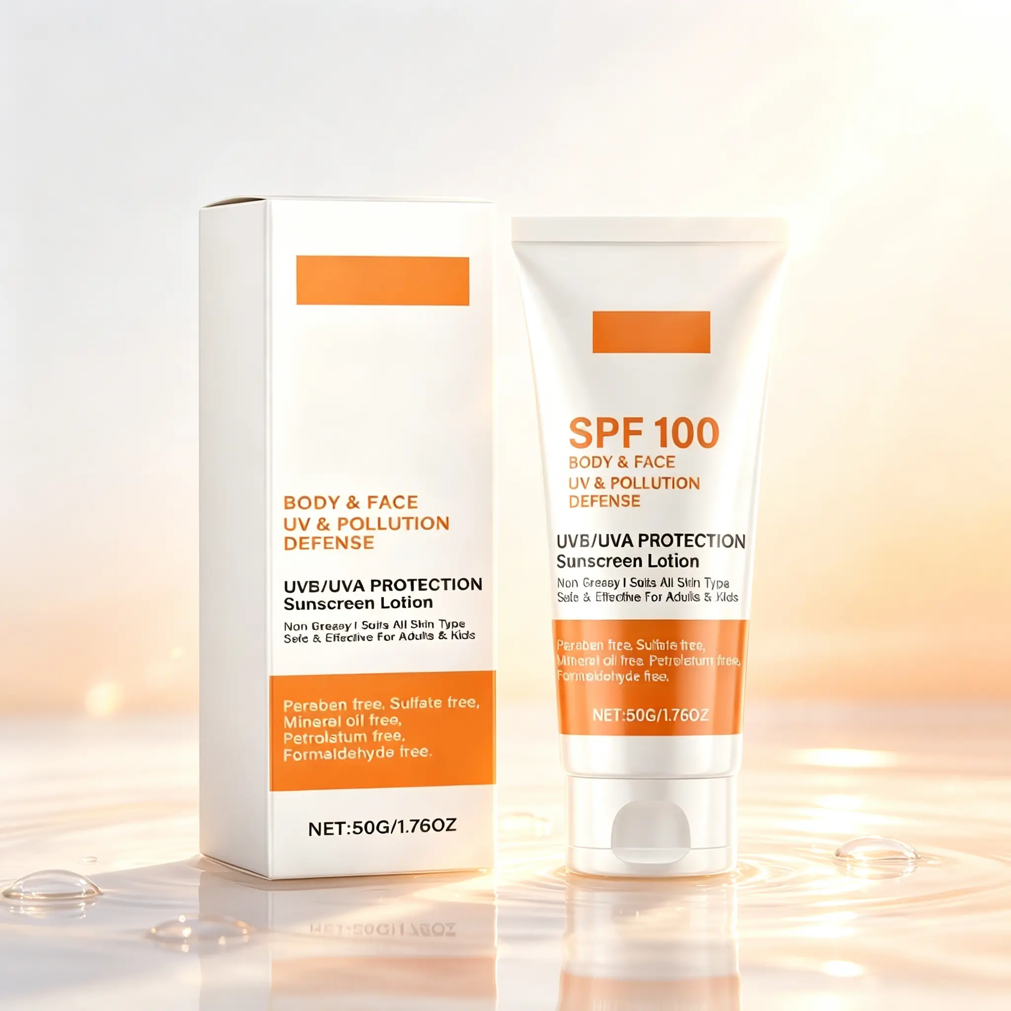 Sunscreen Lotion – 50g High Protection Broad Spectrum SPF for Face & Body, Lightweight Formula