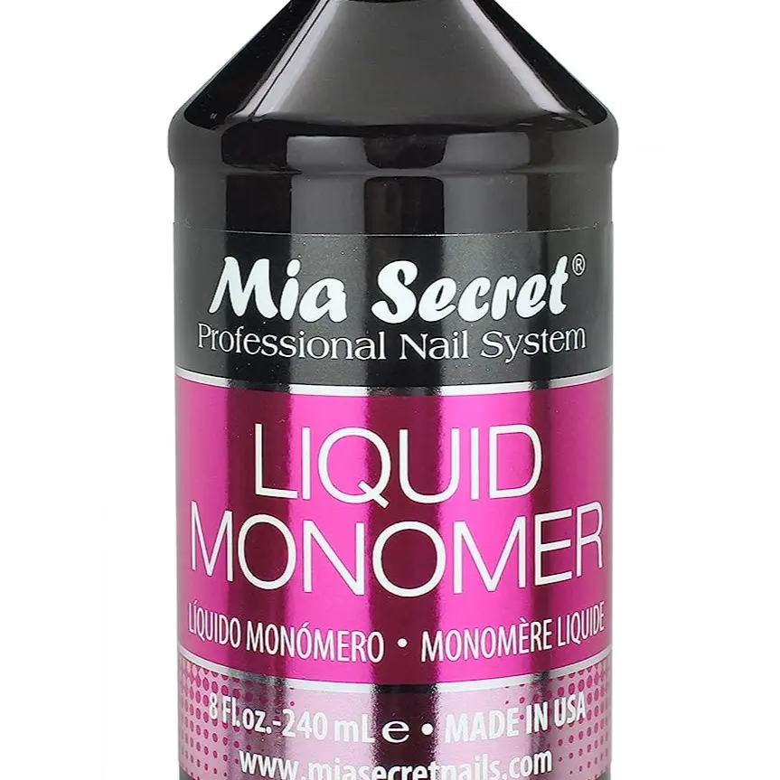 Mia Secret 8 oz (240ml) Liquid Monomer Bottle - Professional Flexible, Easy-to-Sculpt Acrylic Kit for Nail Extension Art, Nail Care Cosmetic Supplies