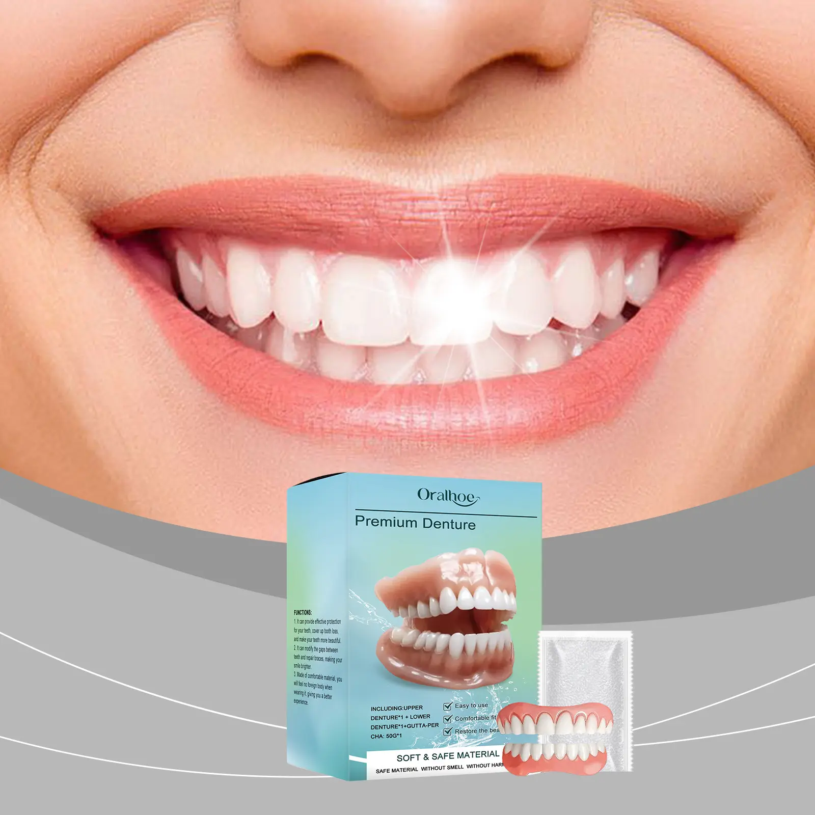Teeth Correction Kit: Comfortable material enhances the beauty of your smile