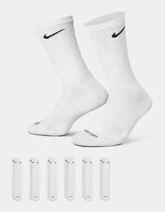 NIKE  Mens Everyday Plus Cushioned 6 Pack Crew Socks