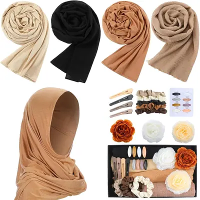 Matching Jersey Hijab Set - TikTok Shop display picture 3