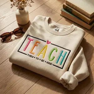 Embroidered Teacher Sweatshirt, Back to School Crewneck, Elementary Teacher Sweatshirt, Teacher Appreciation Gift, New Teacher Gift
