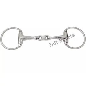 Stainless Steel Horse Eggbutt Snaffle Bit with French Link Mouthpiece in All Sizes
